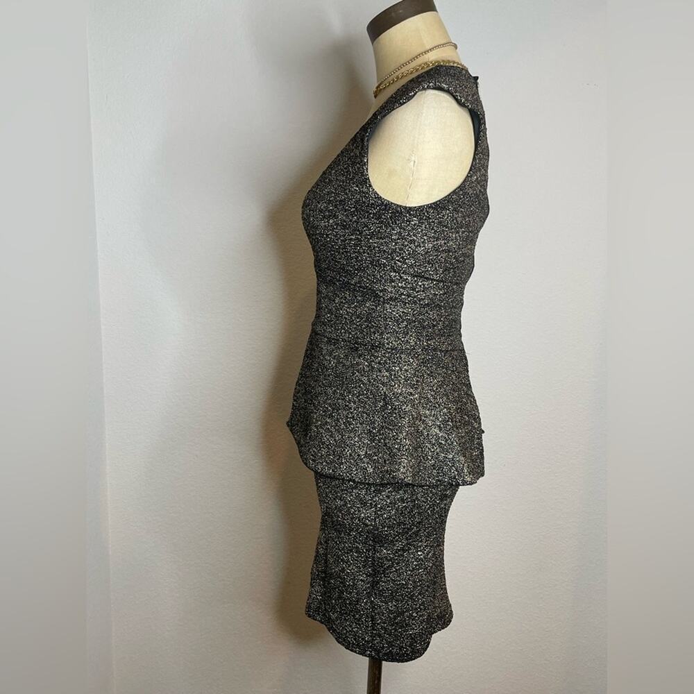 Arden B Gold Black Shimmer Dress XS - Picture 3 of 10